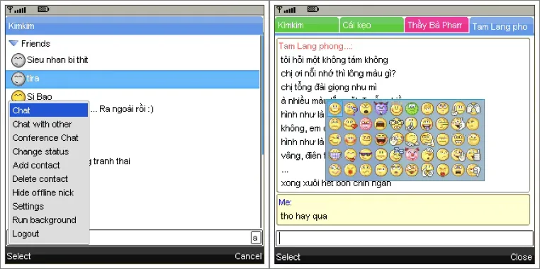Kimkim 1.0.9 – Chat Yahoo! trên ĐTDĐ