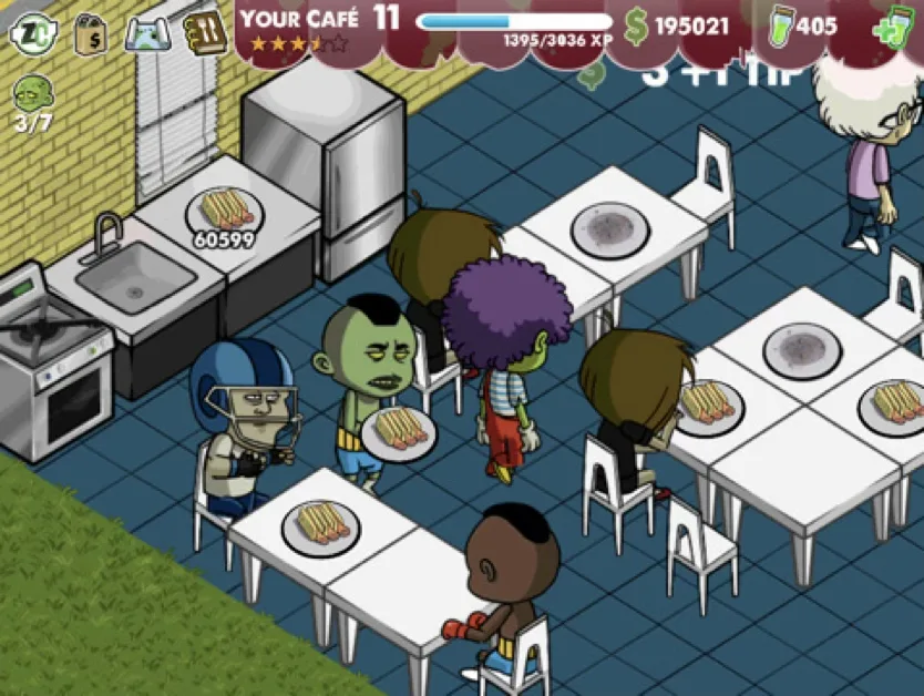 Zombie Cafe iphone
