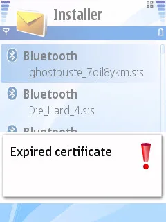 Symbian Expired Certificate