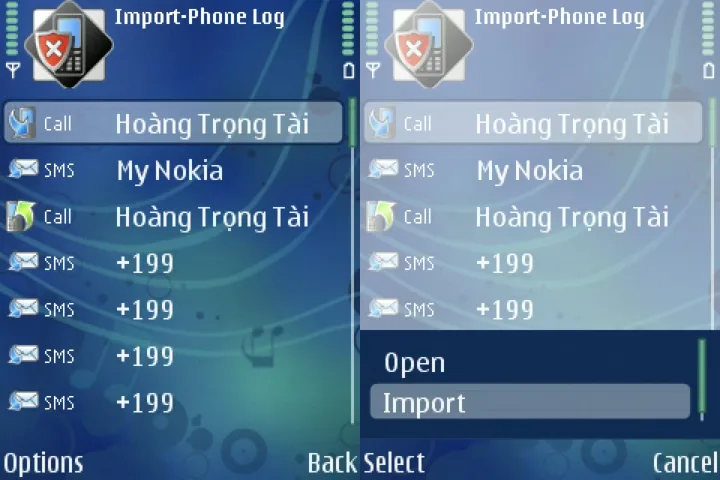 Symbian chan cuoc goi