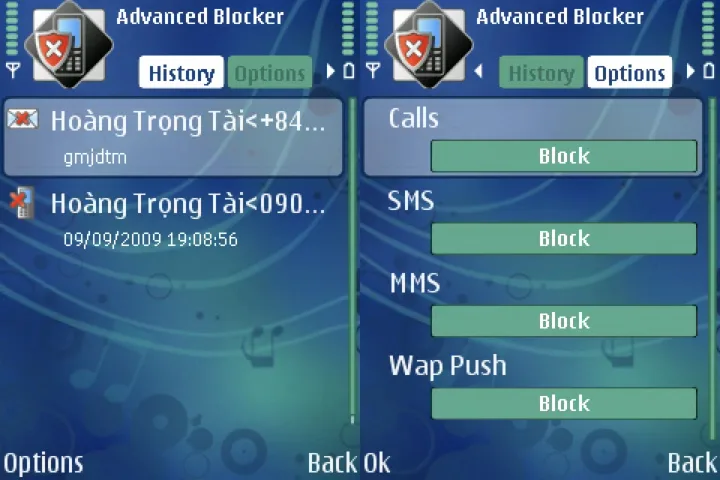 Symbian chan cuoc goi